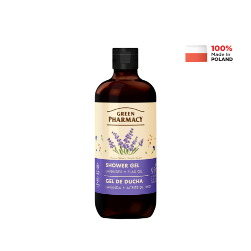 Green Pharmacy Shower Gel - Lavender & Flax Oil (Vegan) | 500ml