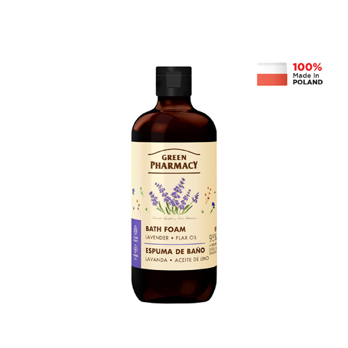 Green Pharmacy Bath Foam - Lavender & Flax Oil (Vegan) | 500ml