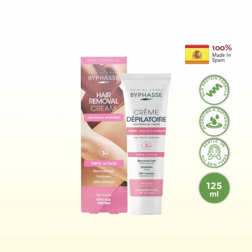 Byphasse Hair Removal Cream – Silk Protein (125ml)