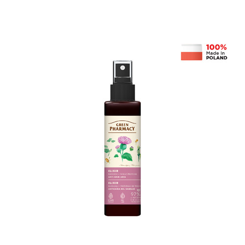 Green Pharmacy Anti-Hair Loss Elixir - Burdock & Wheat Proteins (Vegan) | 150ml
